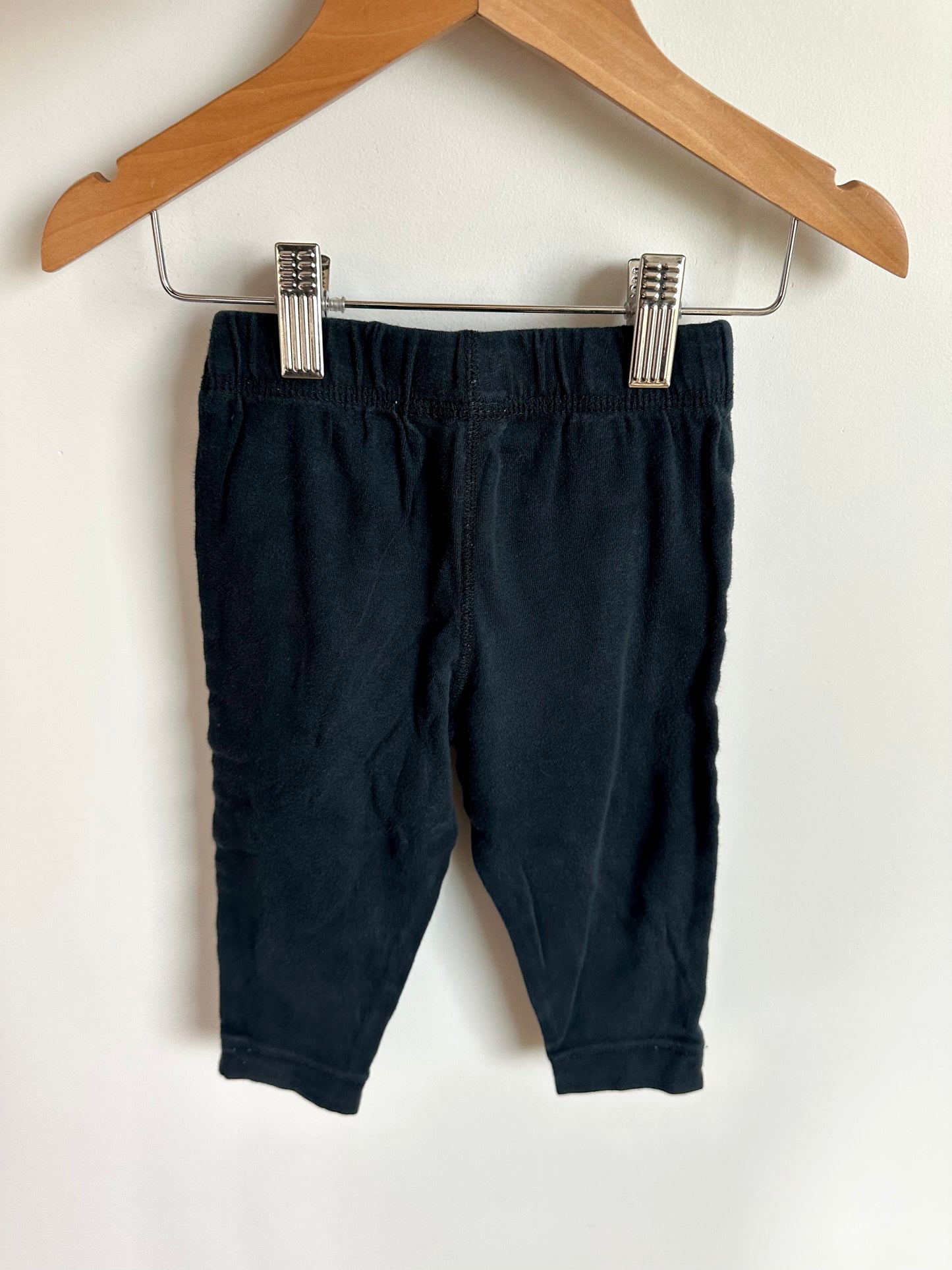 Black Pants with White Drawstring / 24m