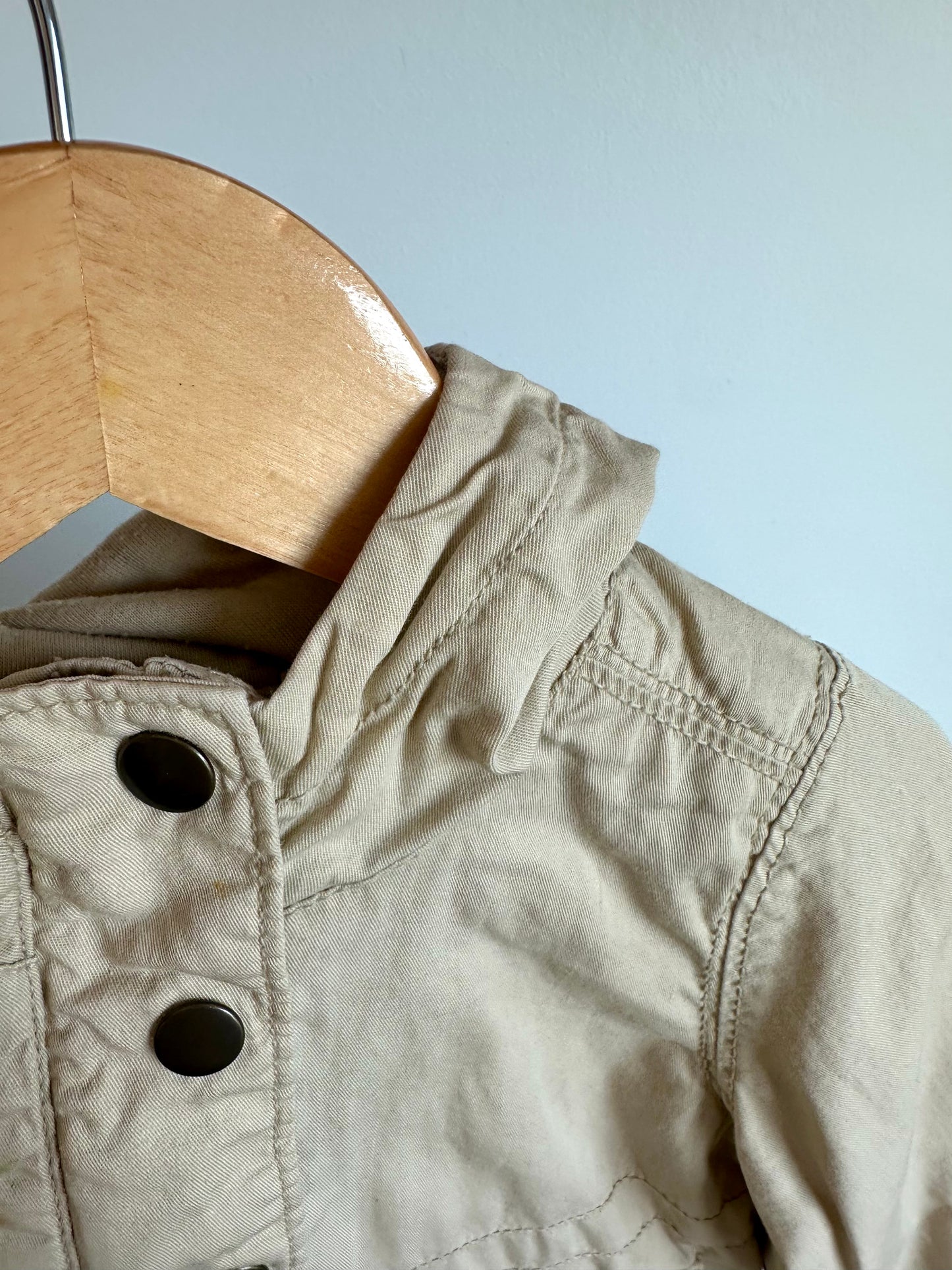 Tan Hood Jacket / 12-18m