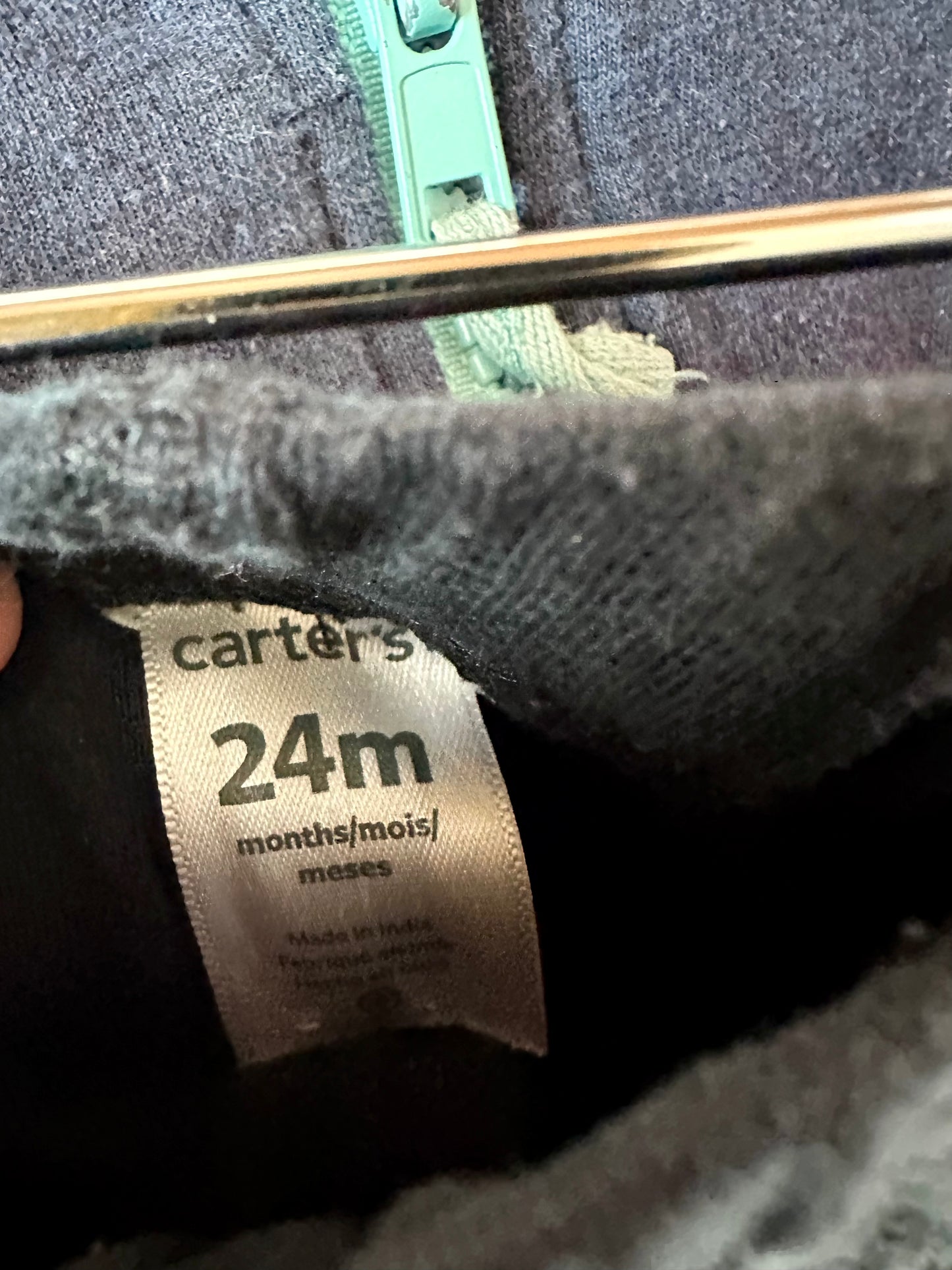 Black Pants with White Drawstring / 24m