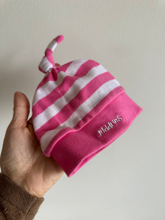 Juddies Pink + White Toque / 0-3m?