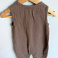 Brown Cotton Jumpsuit / 12-18m