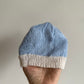 Blue + White Knitted Toque / 0-3m?