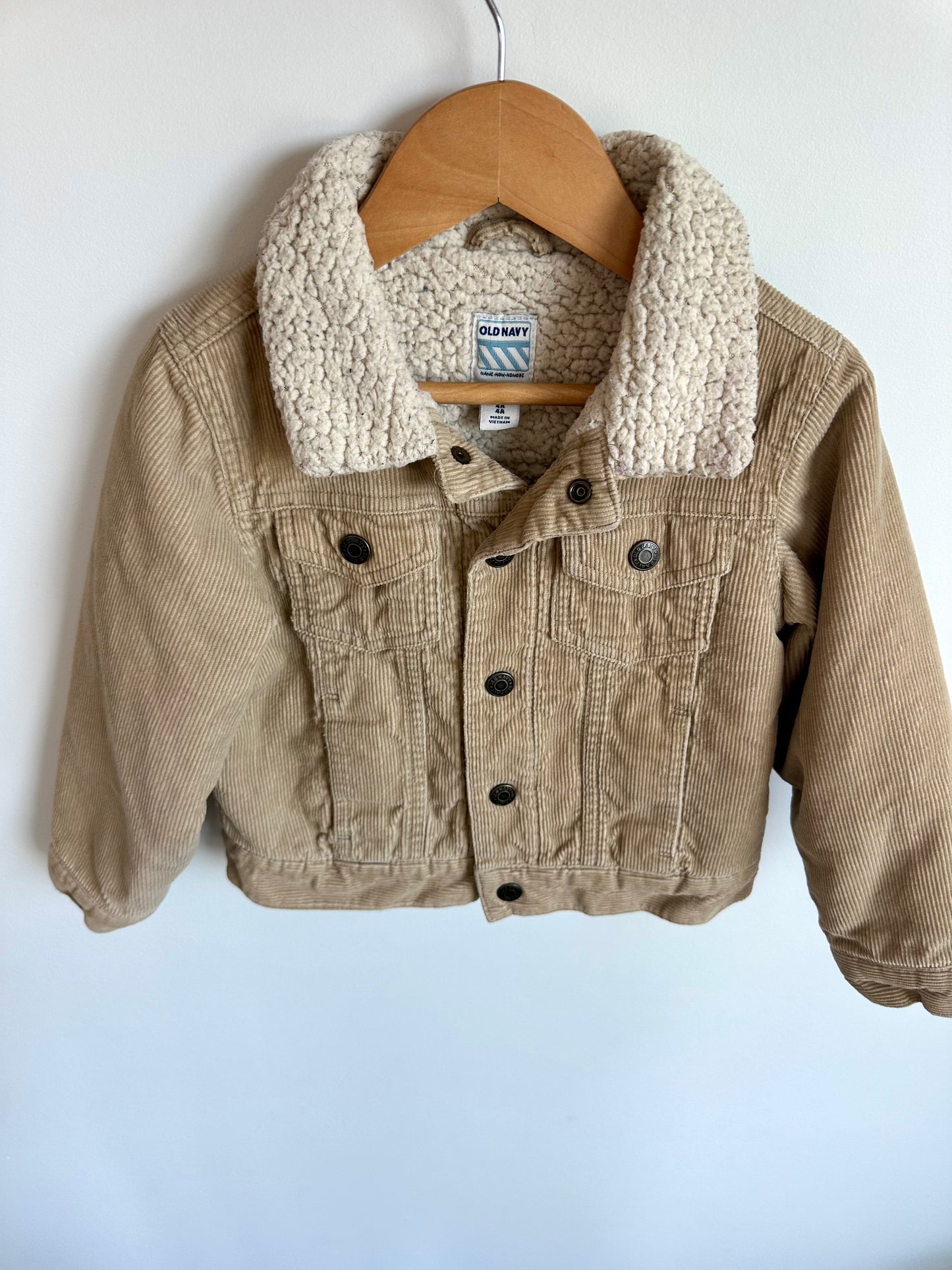 Tan Corduroy Coat / 4T