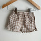 PureBaby Tartan Shorts (With Tags) / 3-6m