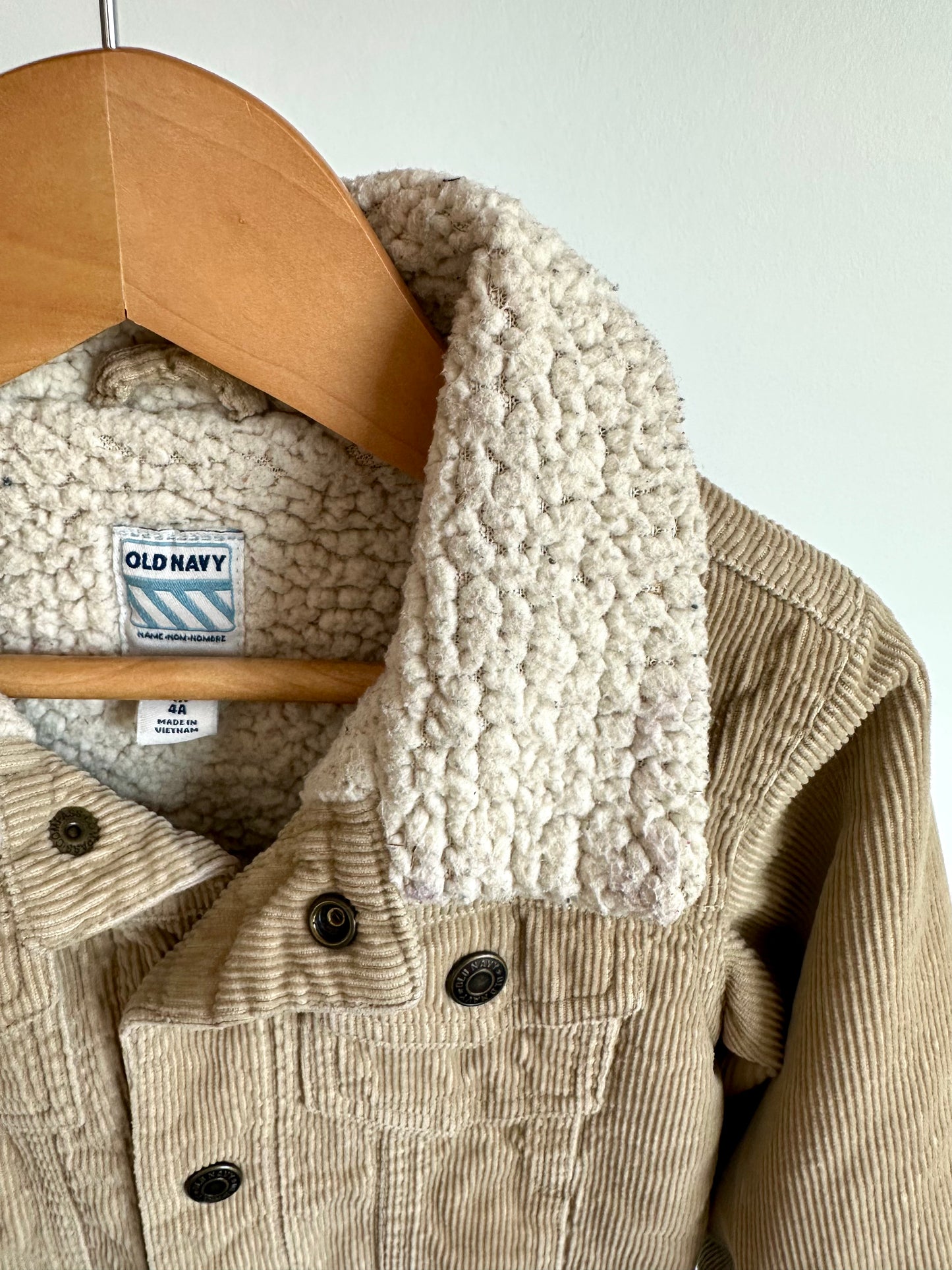 Tan Corduroy Coat / 4T