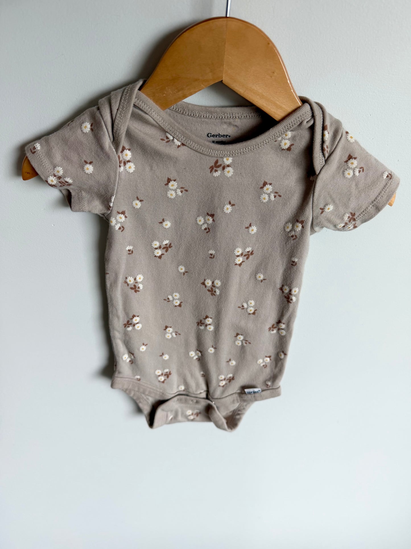Daisy Pattern Bodysuit / 12m