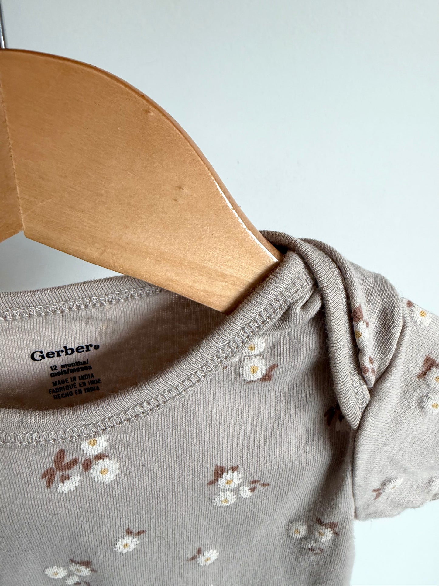 Daisy Pattern Bodysuit / 12m
