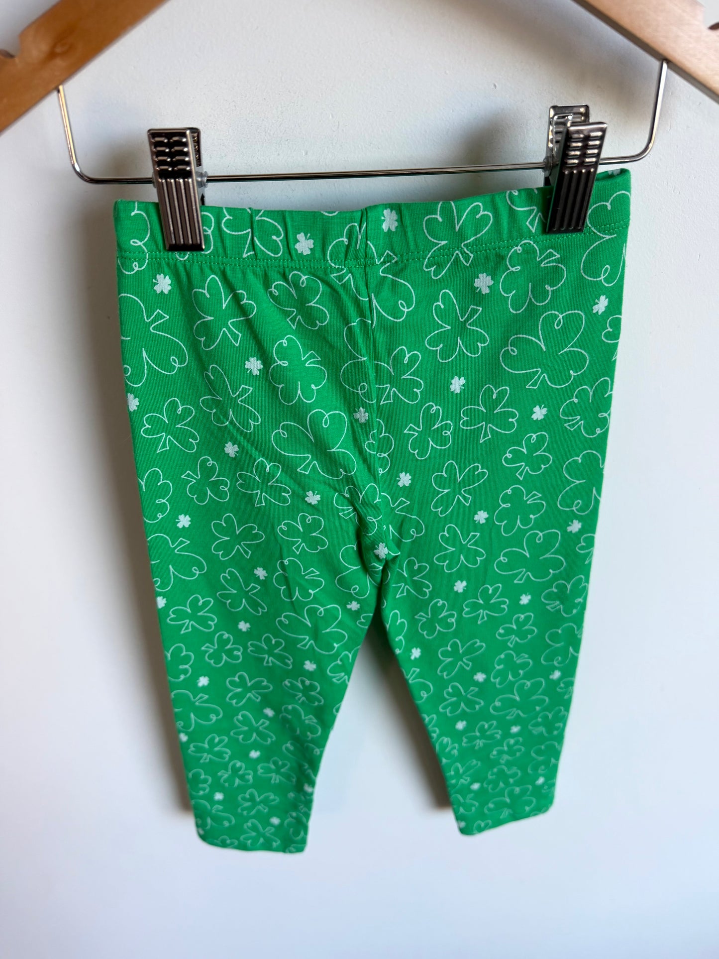 St. Patrick’s Day Clover Leggings / 3T