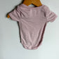 Blush White Striped Bodysuit / 12m