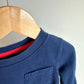 Blue Long Sleeve Top with Pocket / 2T