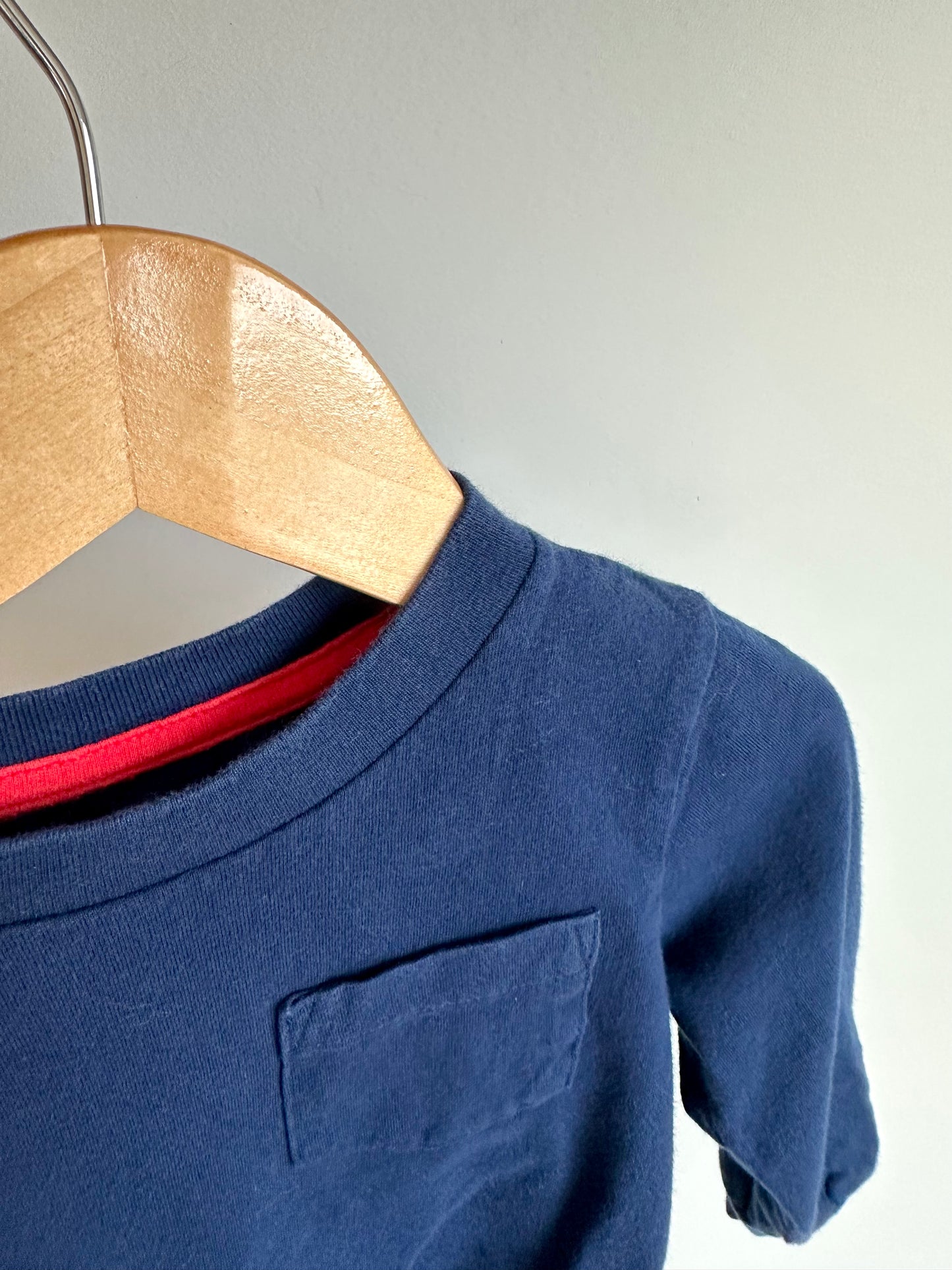 Blue Long Sleeve Top with Pocket / 2T