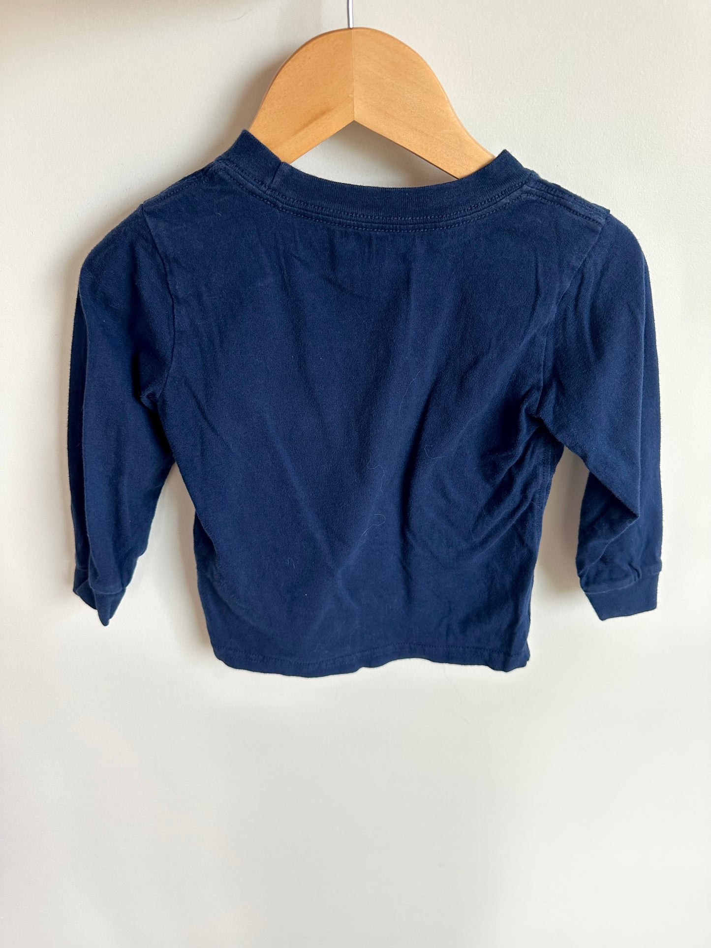 Blue Long Sleeve Top with Pocket / 2T