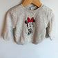 Grey Minnie Mouse Crewneck / 18-24m