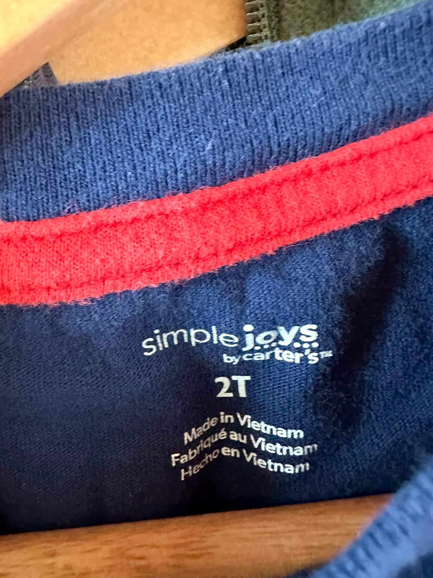 Blue Long Sleeve Top with Pocket / 2T