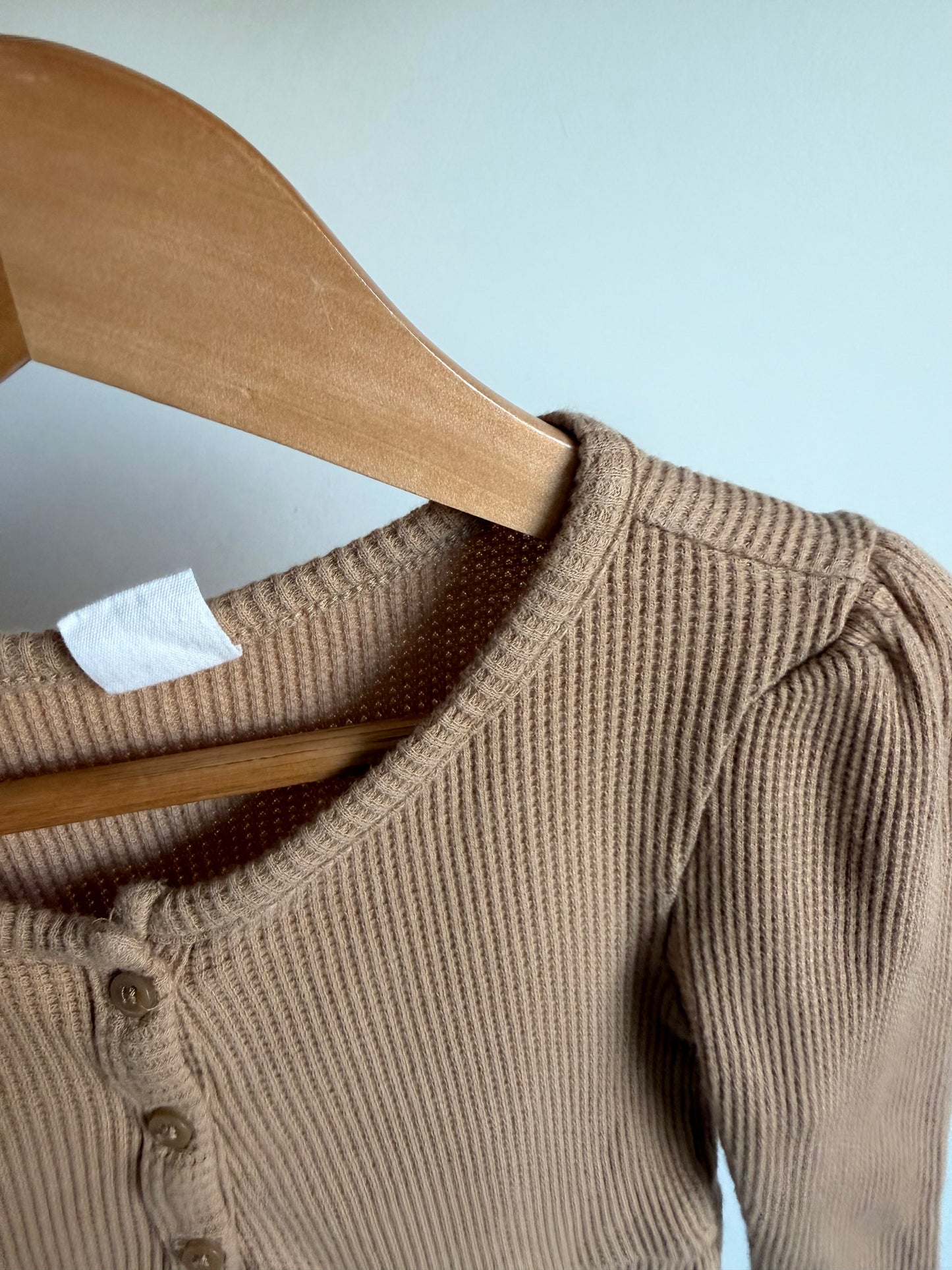 Oat Waffle Dress / 3T