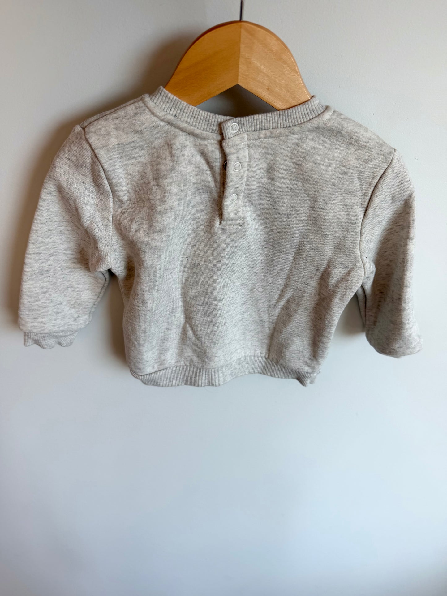 Grey Minnie Mouse Crewneck / 18-24m