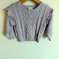 Purple Cable Knit Sweater / 24m
