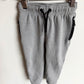 Grey with Black Zippers Sweat Pants / 2T