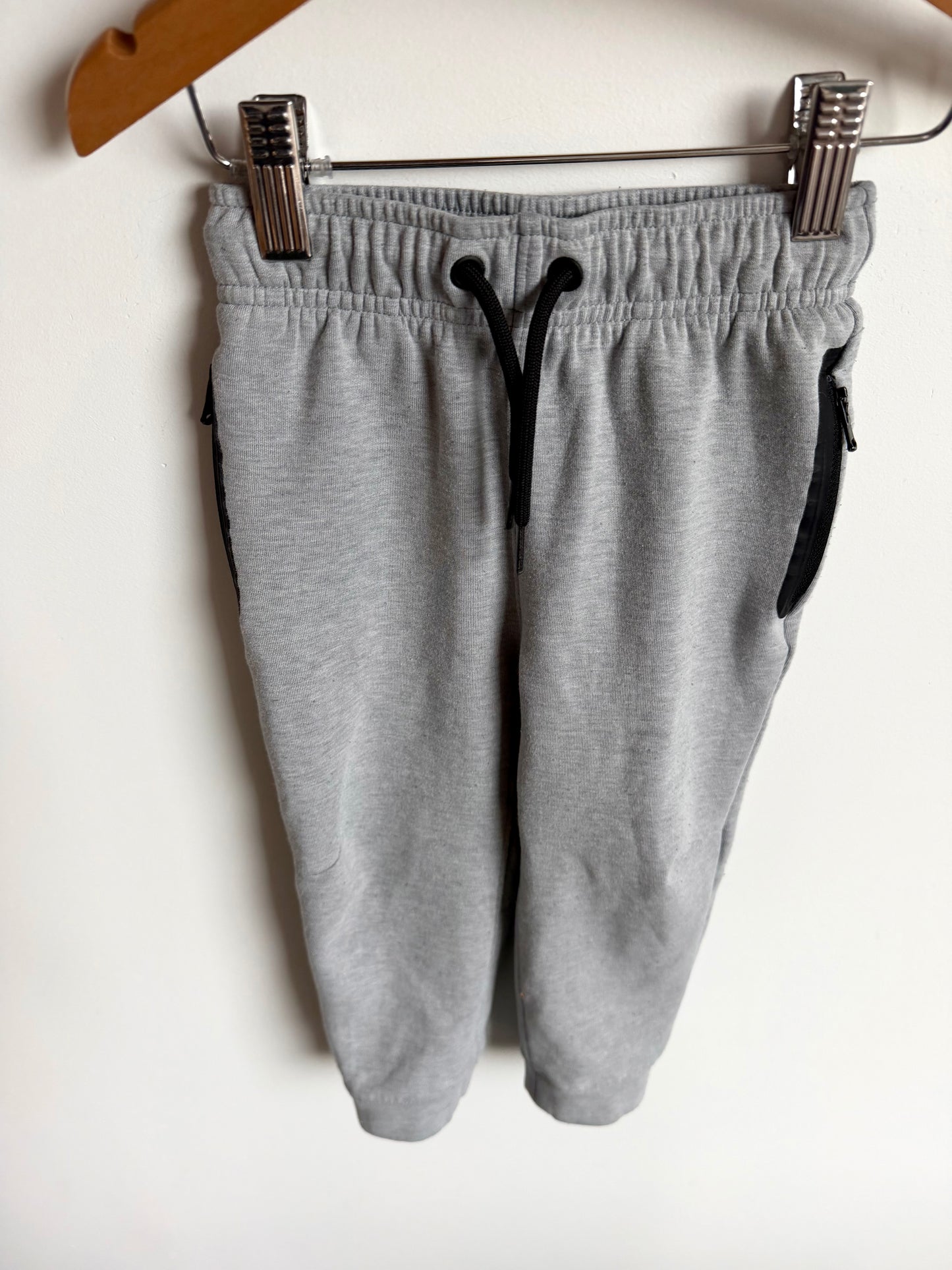 Grey with Black Zippers Sweat Pants / 2T