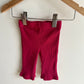 Ribbed Magenta Pants / 3m