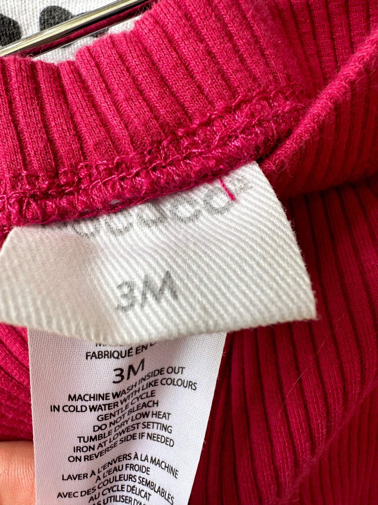 Ribbed Magenta Pants / 3m
