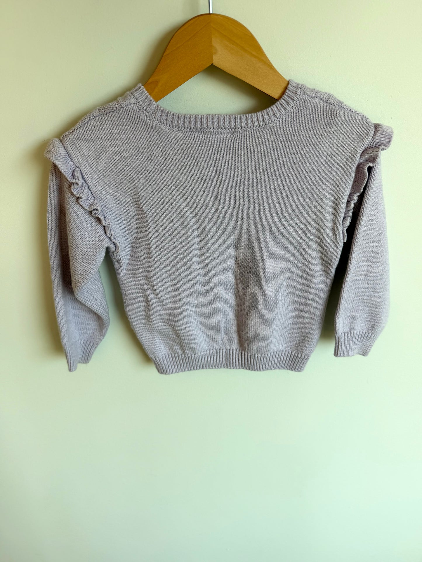 Purple Cable Knit Sweater / 24m