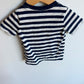 Striped Blue Pocket T-Shirt / 12m