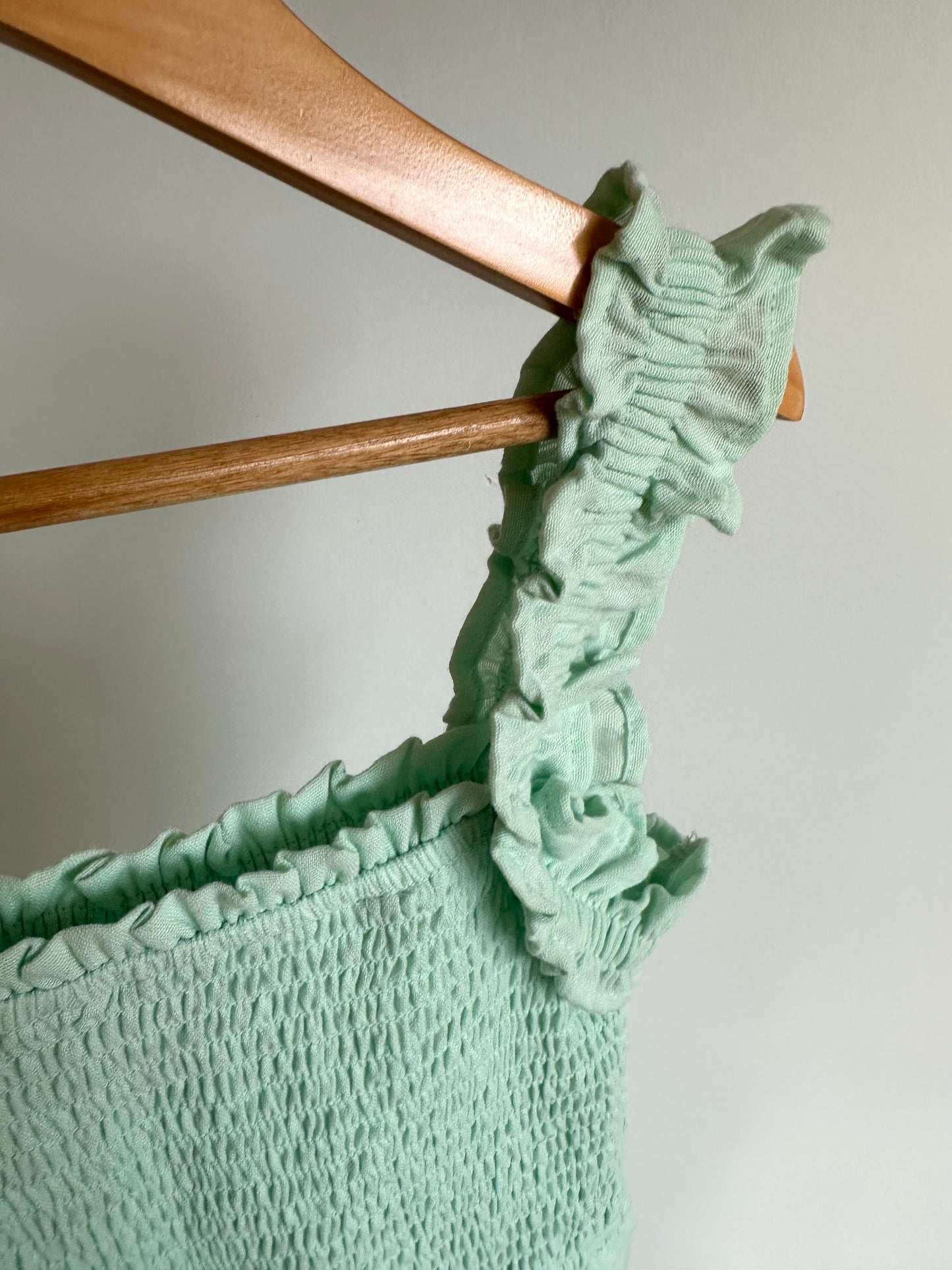 Turquoise Ruffle Jumpsuit / 8 years (m)