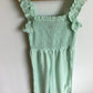 Turquoise Ruffle Jumpsuit / 8 years (m)