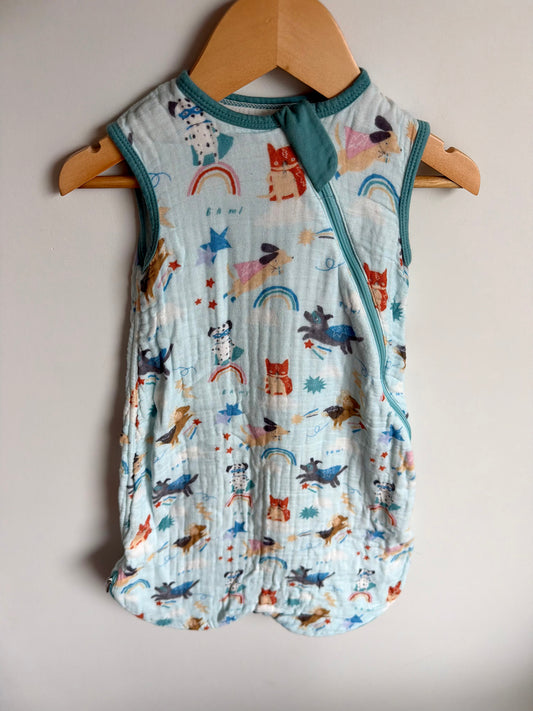 Loulou Lollipop Muslin Super Pups Sleep Sac / 0-6m