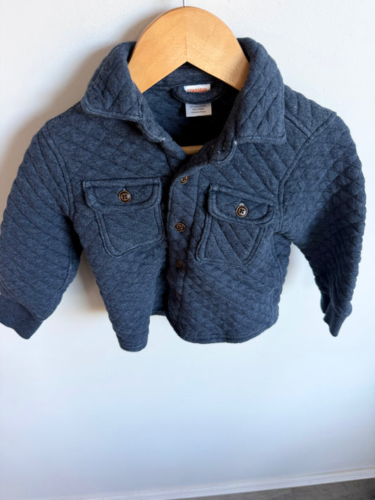 Quilted Button Up Sweater  / 12-18m