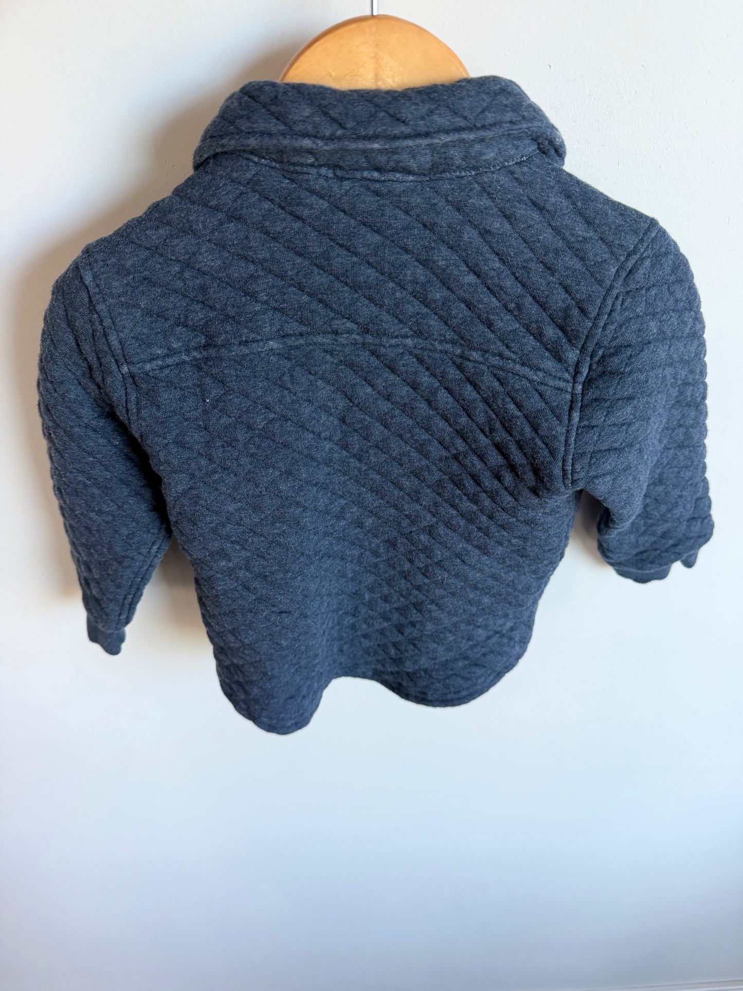 Quilted Button Up Sweater  / 12-18m
