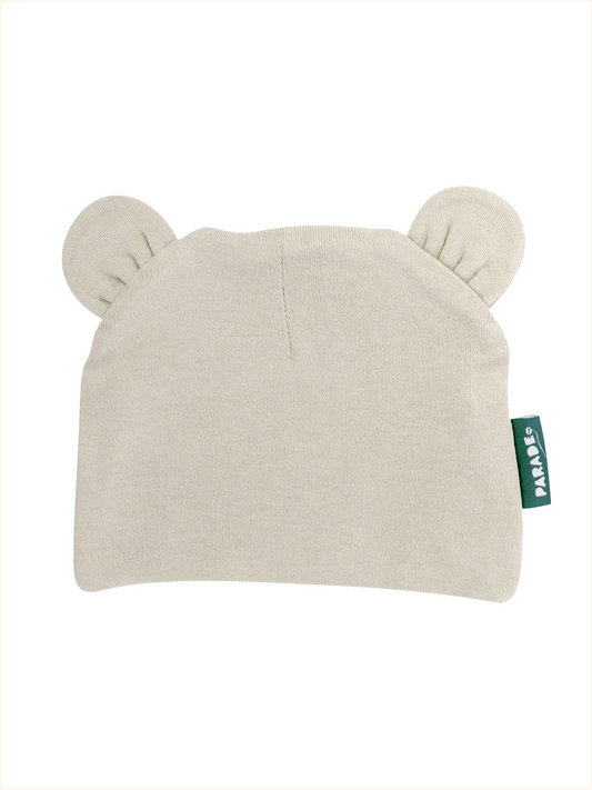 Organic Baby Bear Hat - Natural (New Retail Item)/ 0-6m
