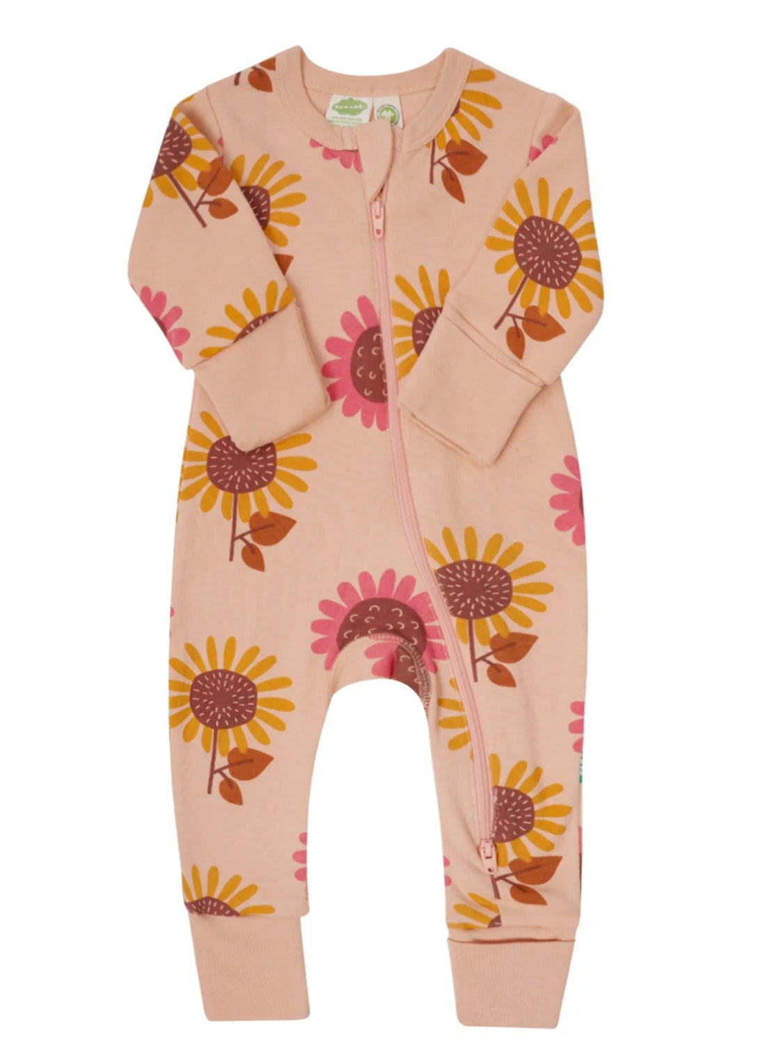 Organic Long Sleeve Sunflower Sleeper (New Retail Item)/ 12-18m