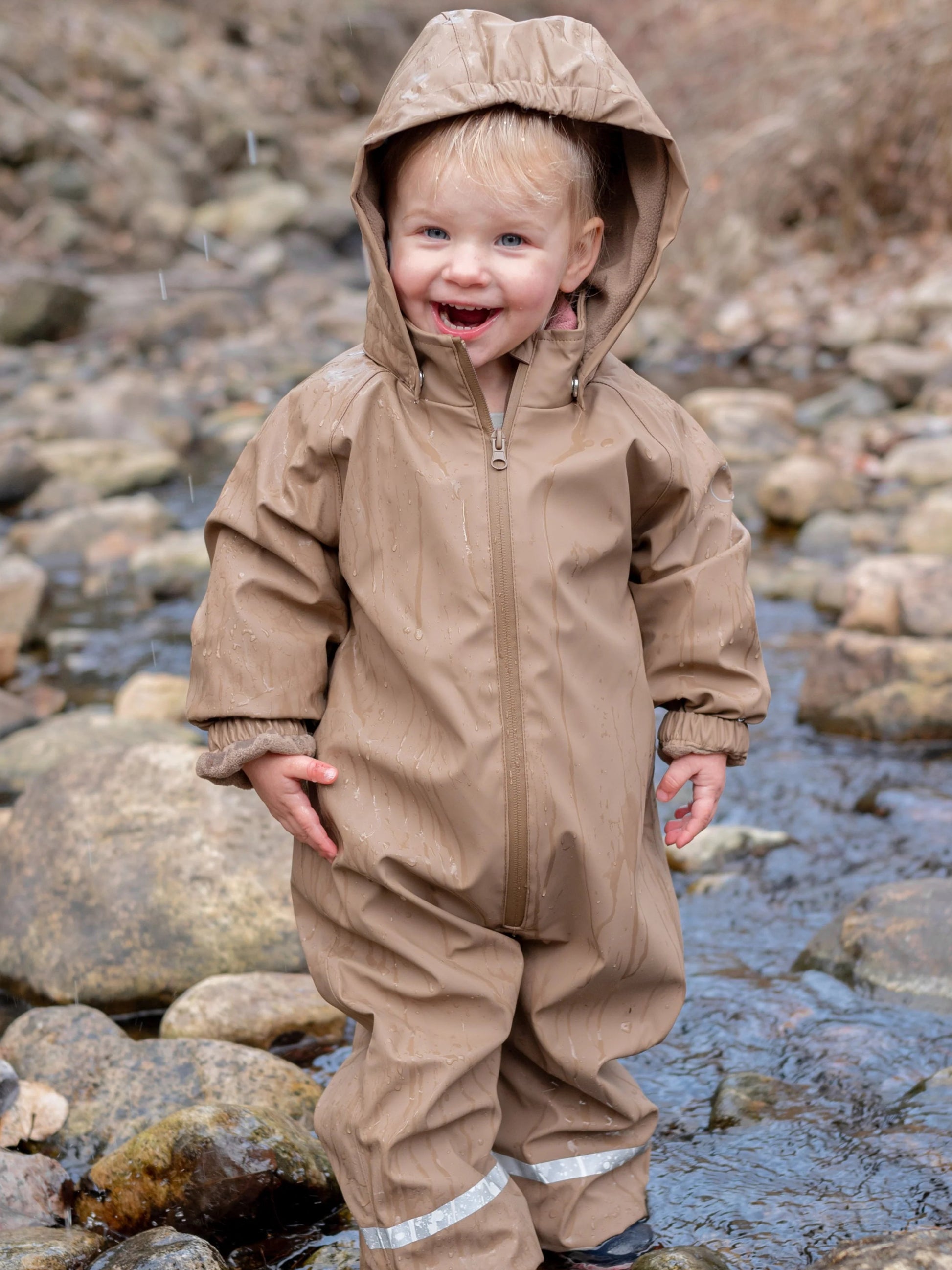 Roobear Waterproof Fleece-Lined Suit - Maple Brown (New Retail Item) / 1-5 years