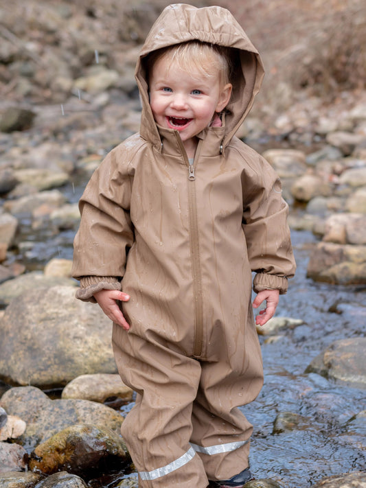 Roobear Waterproof Fleece-Lined Suit - Maple Brown (New Retail Item) / 1-5 years