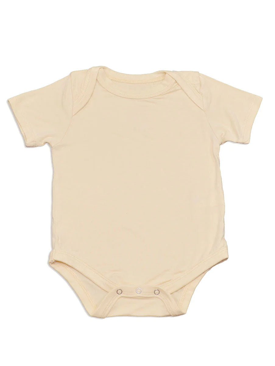 Soft Sand Bamboo Short Sleeve Onesie (New Retail Item) / 0-3m