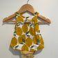 Newborn Lemon Ruffle Bodysuit / 0m