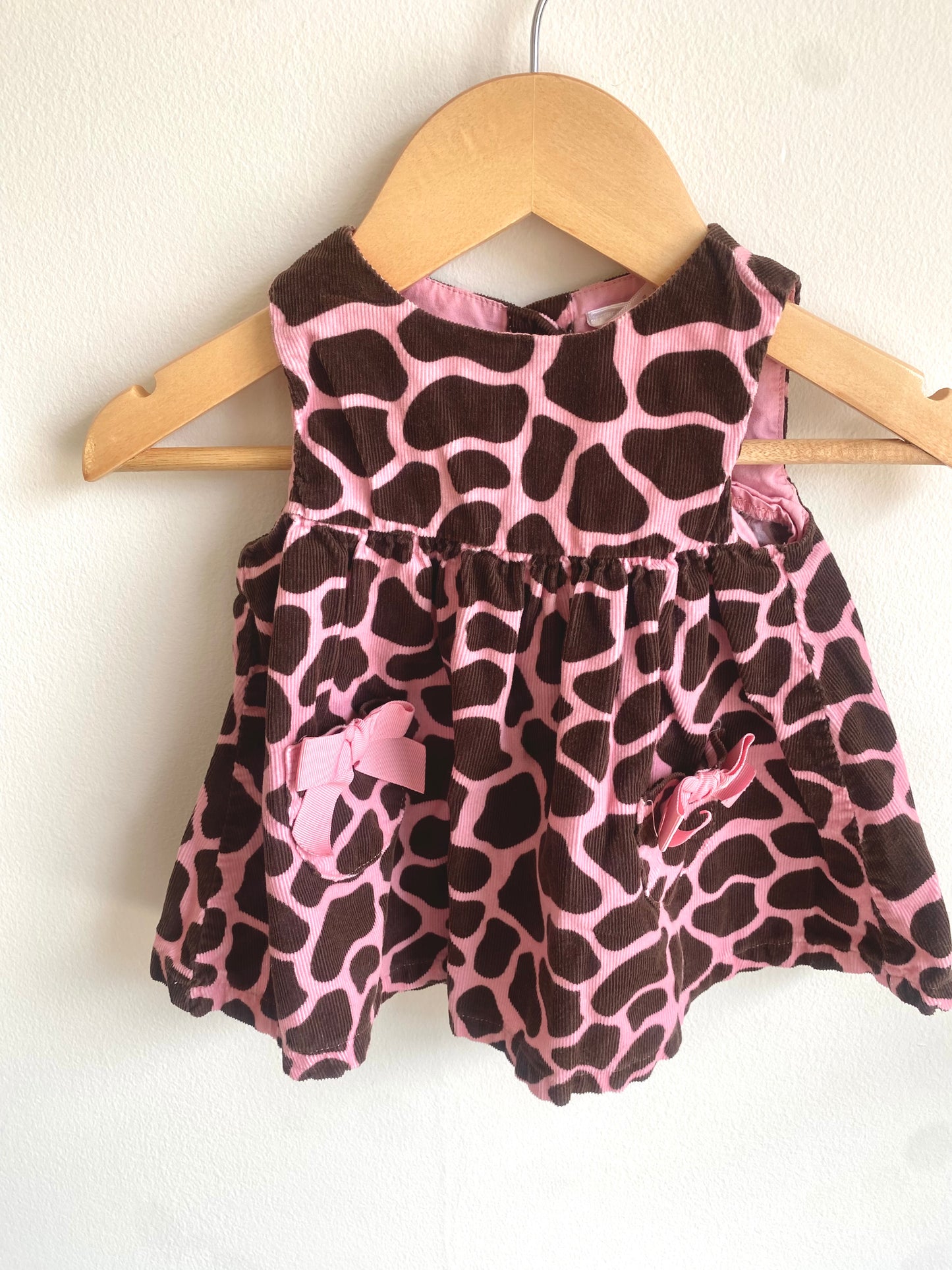 Brown and Pink Dress / 0-3m