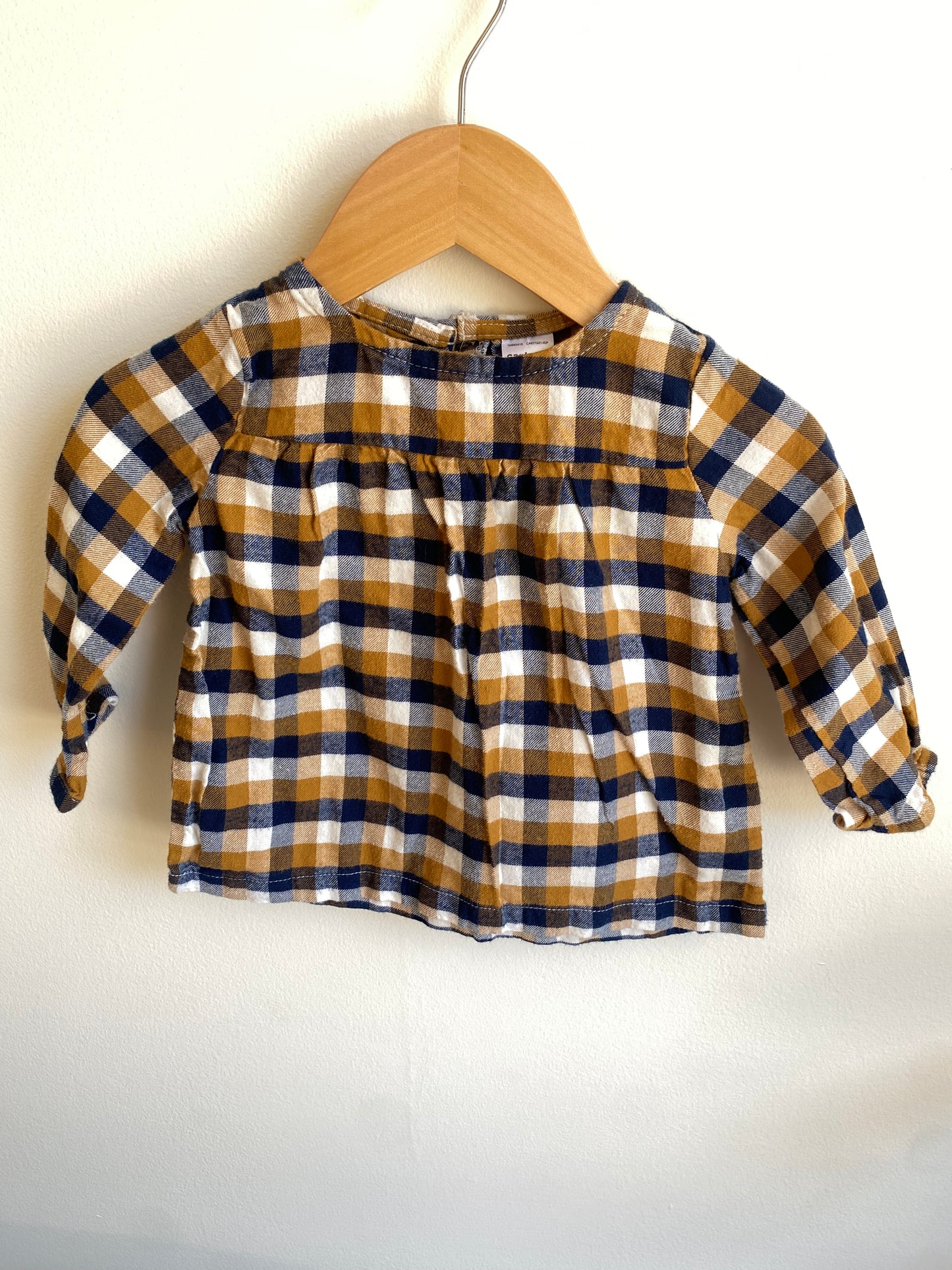 Prairie Plaid Long Sleeve Shirt / 12m