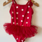 Maple Leaf and Tulle Swimsuit / 3-6m