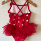 Maple Leaf and Tulle Swimsuit / 3-6m