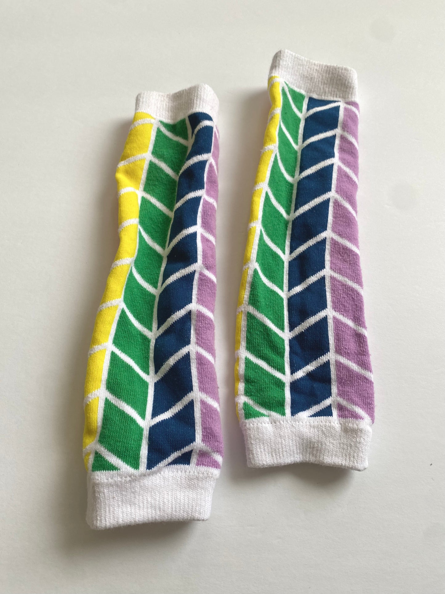 Chevron Color Leg or Arm Warmers / 5-7 years
