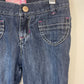 Boot-Cut Purple Lined Jeans / 4T