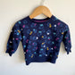 Navy Sweater with Color Shapes / 6-12m