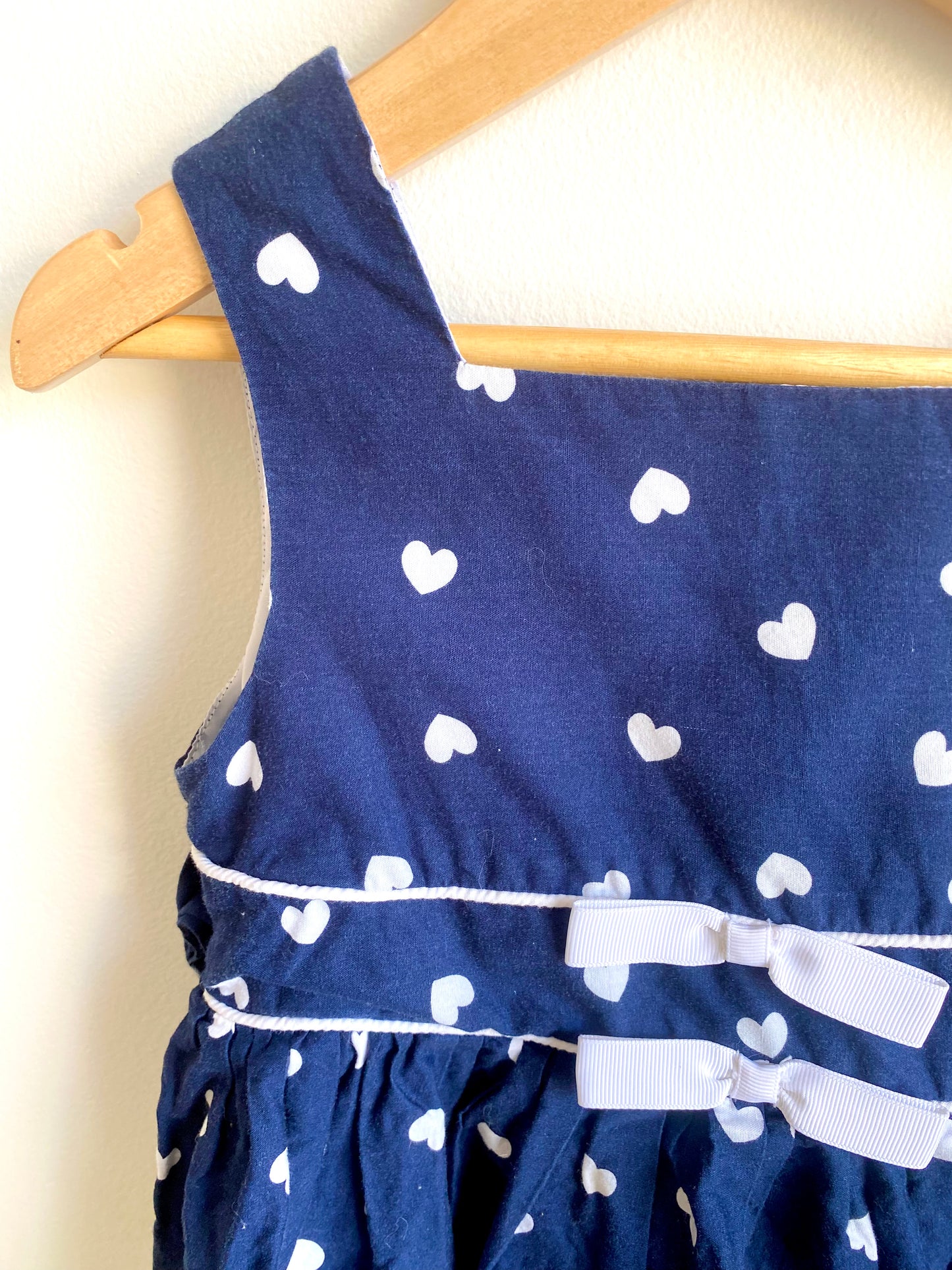 Navy Heart Dress / 4T