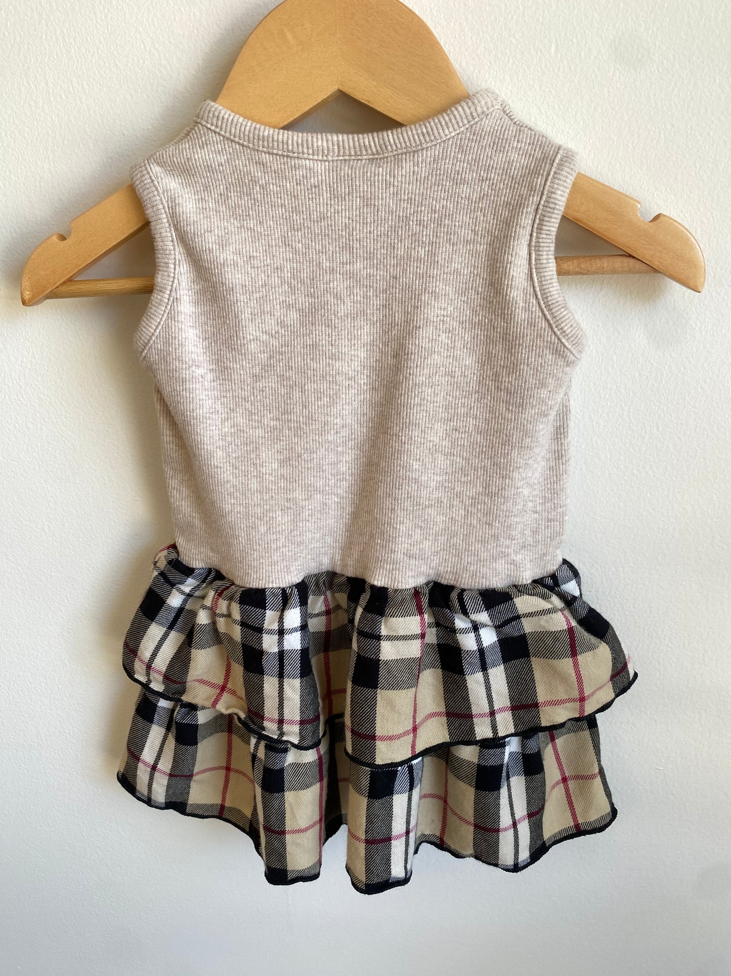 Tan and Pattern Skirt Dress / 12m