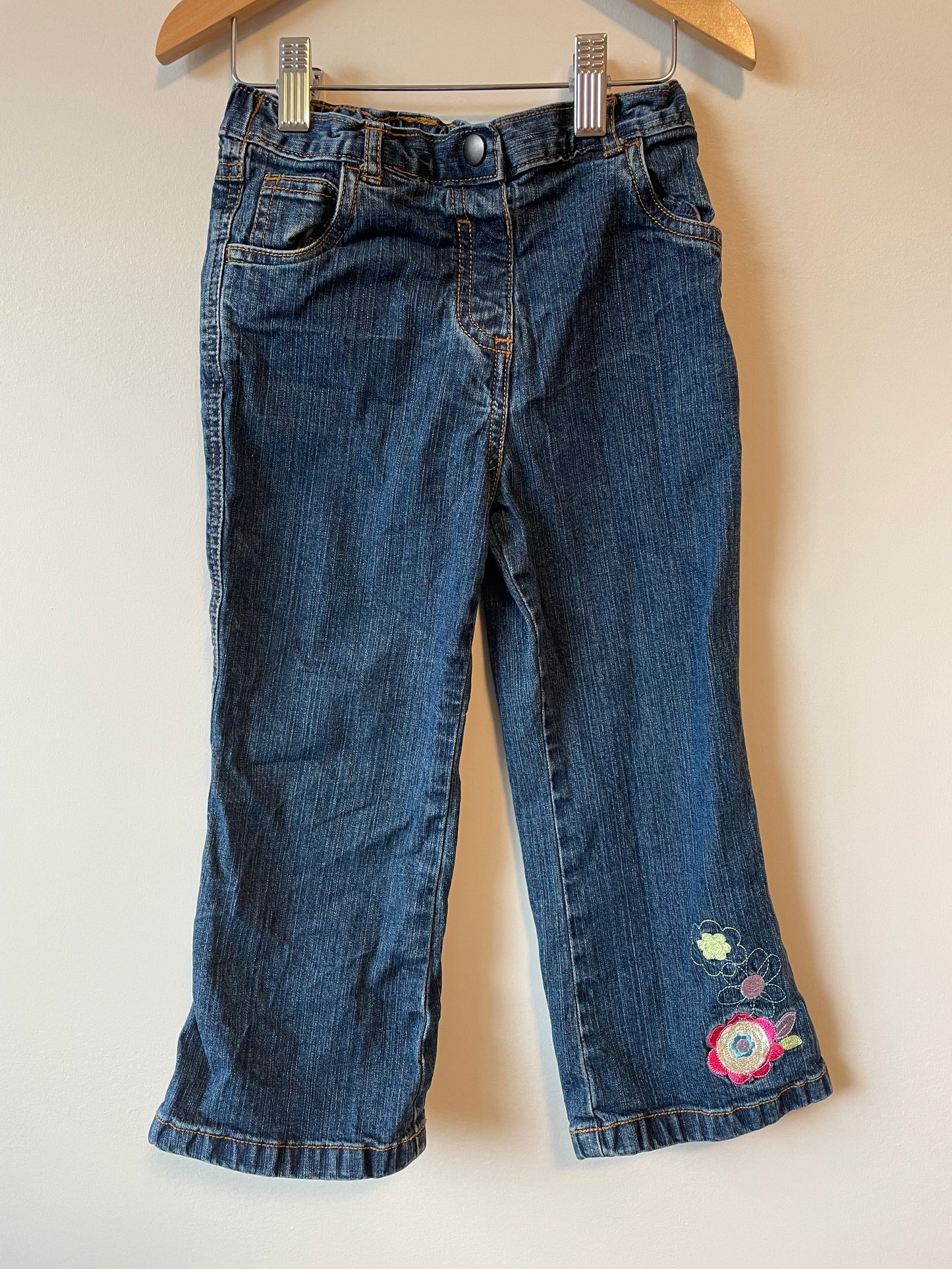 Floral Embroidered Jeans / 3X