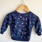 Navy Sweater with Color Shapes / 6-12m