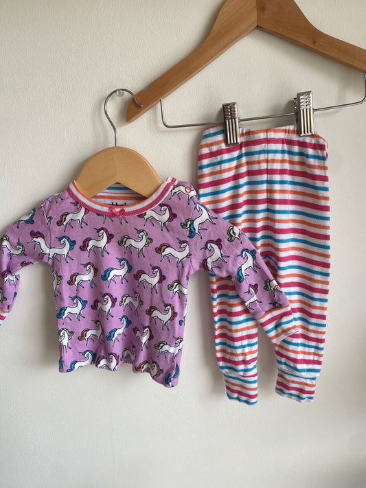 Unicorn PJ Set / 3-6m